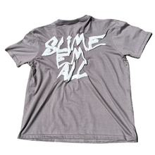 Load image into Gallery viewer, Grey “Slime Em All” Oversized Tee
